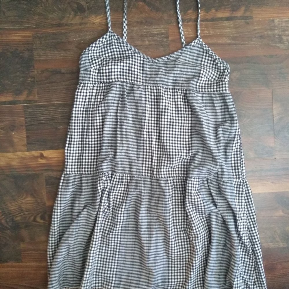 Black and White Plaid Dress